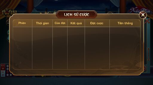 Lịch sử cá cược của game xóc đĩa iwin